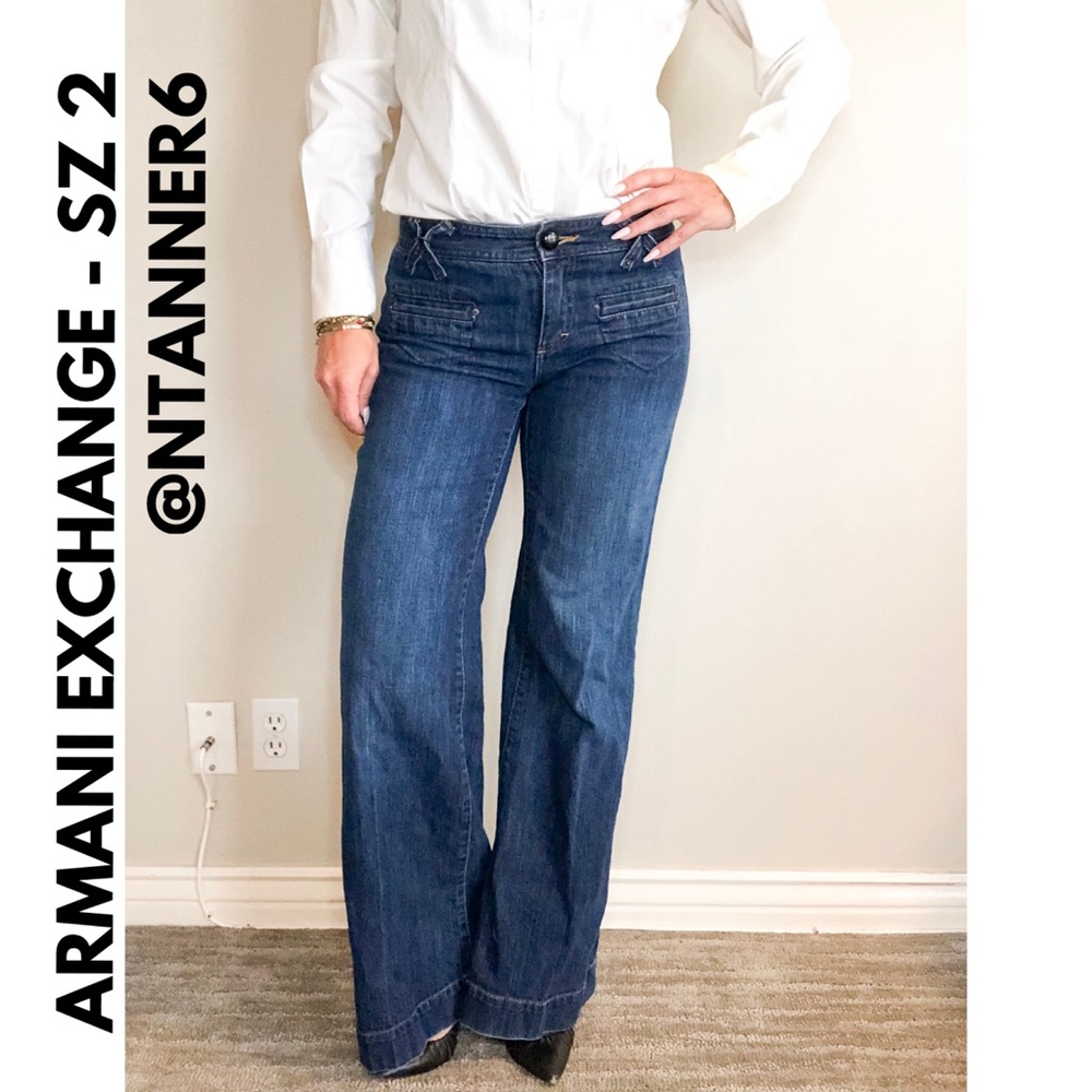 ARMANI EXCHANGE BELL BOTTOM JEANS - SZ 2